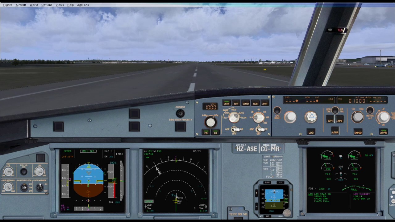 FSL A320 landing crosswind in EFHK