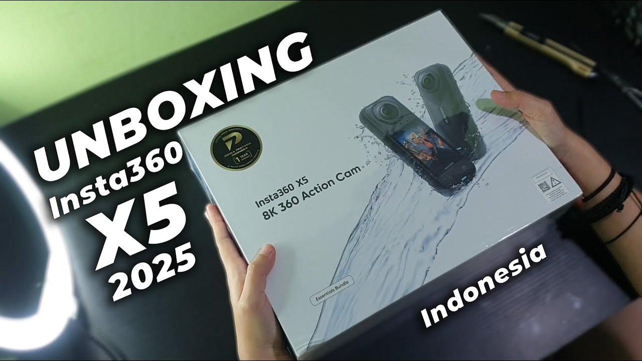 Unboxing Insta360 X5 Kamera 360° Indonesia Garansi Resmi PT Denka Pratama Brand New