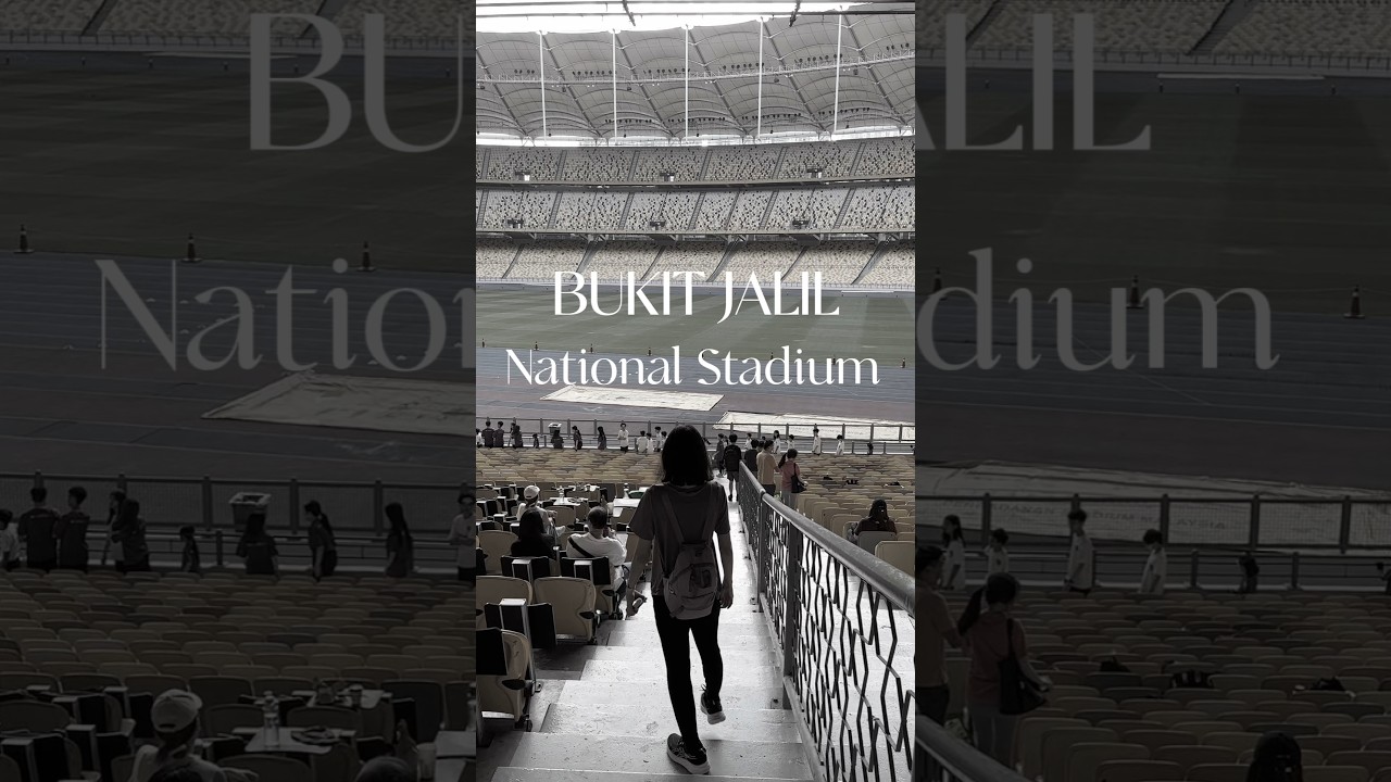 BUKIT JALIL National Stadium 🏟️, Kuala Lumpur, the biggest stadium in Malaysia 🇲🇾 in the morning