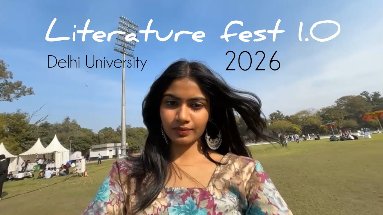 Literature fest 1.O delhi university 📍✨ we met him 🦋💫