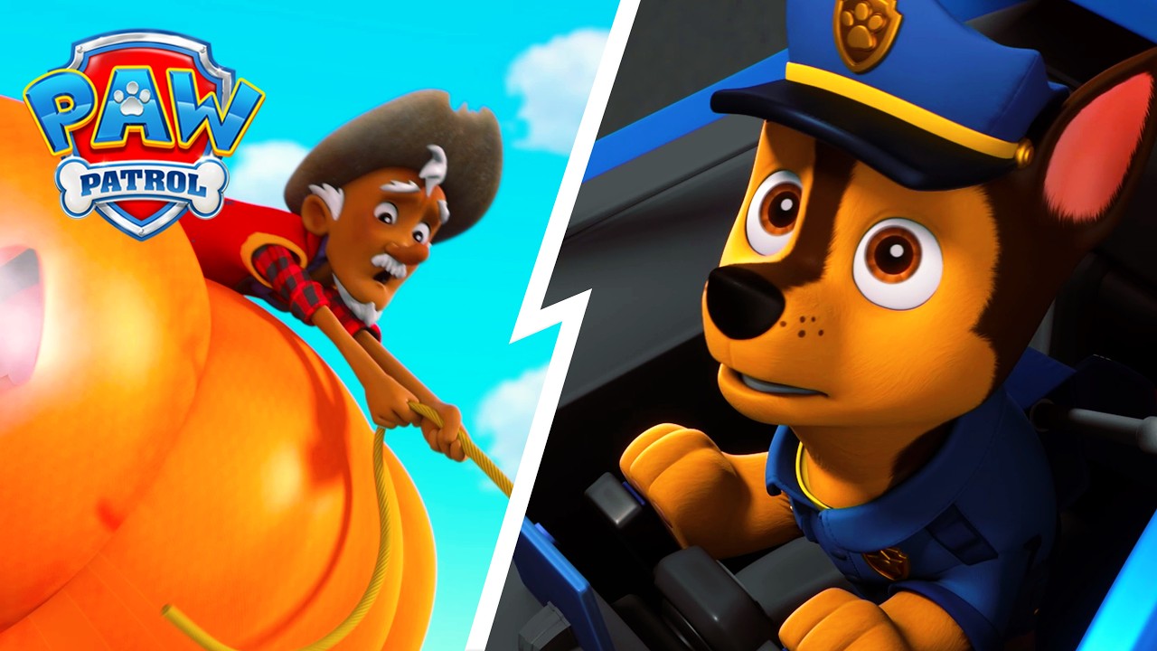 Uncle Otis In Danger! Chase's Flying Raft Emergency! 🎈🚨 | To The Rescue | PAW Patrol