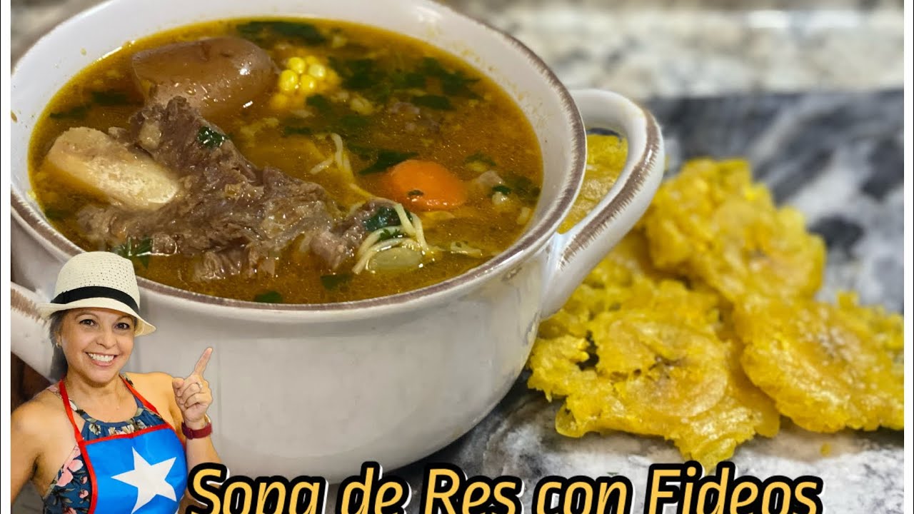 Sopa de Res Boricua~ Puerto Rican Beef Soup~ Caldo de Res Facil de Hacer ~Sopa de Res Nutritiva