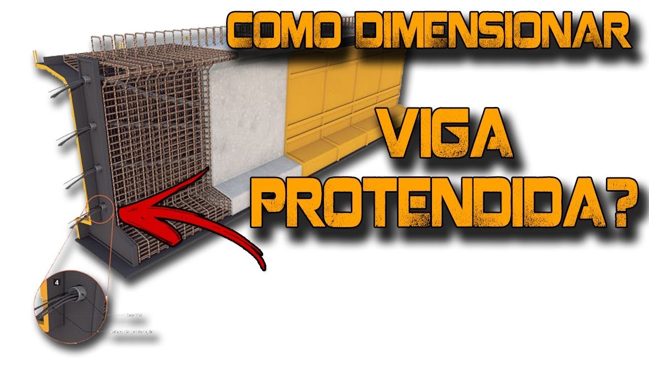 Aprenda como dimensionar uma viga protendida!