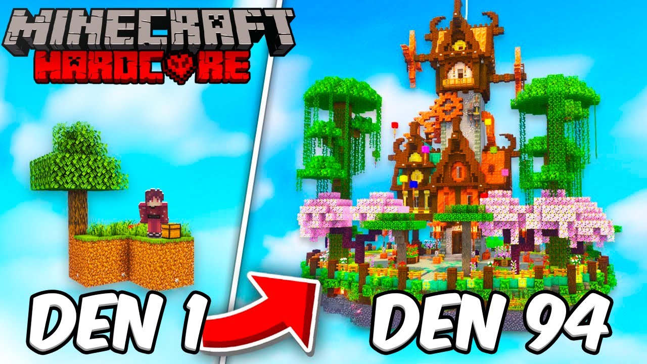 Přežil jsem na JEDNOM BLOCKU! / Minecraft Hardcore