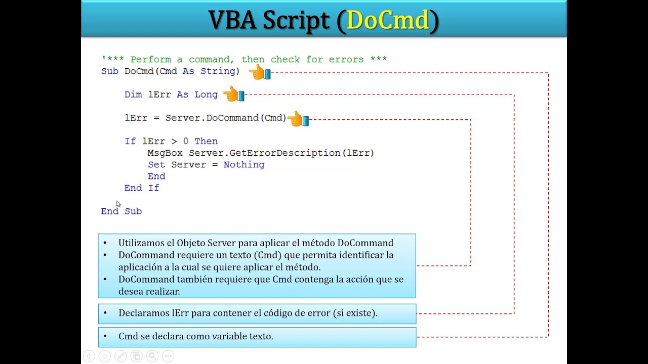 Funci&oacute;n DoCmd Explicaci&oacute;n