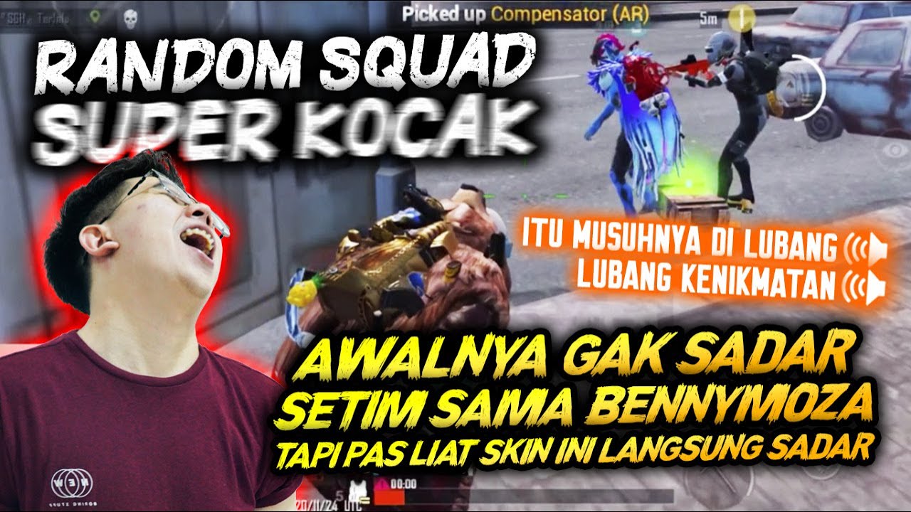 RANDOM KOCAK !! AWALNYA GAK SADAR SETIM SAMA BENNYMOZA PAS LIAT SKIN INI LANGSUNG SADAR !! - PUBGM