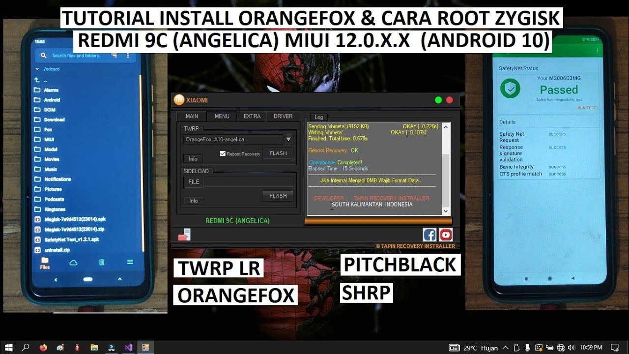 TUTORIAL INSTAL ORANGEFOX & CARA  ROOT | REDMI 9C | ANGELICA | MIUI 12.0.10.0 ID | ANDROID 10