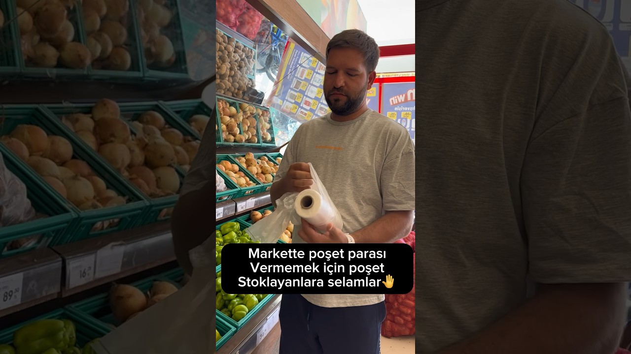 Markette poşet parası vermek istemeyen dayılar😂
