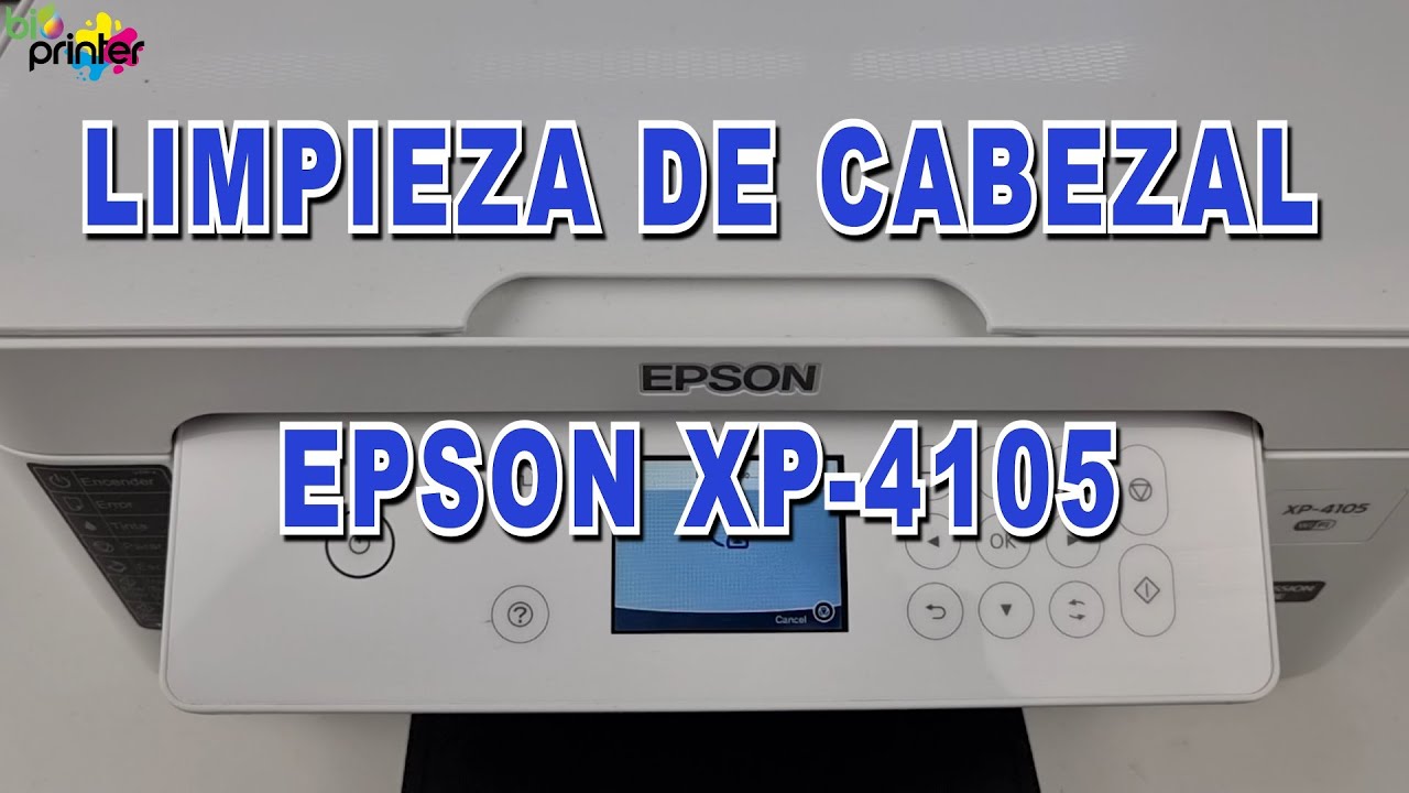 NO TIRES TU IMPRESORA EPSON XP-4105 IMPRIME MAL. ASÍ SE LIMPIA EL CABEZAL!