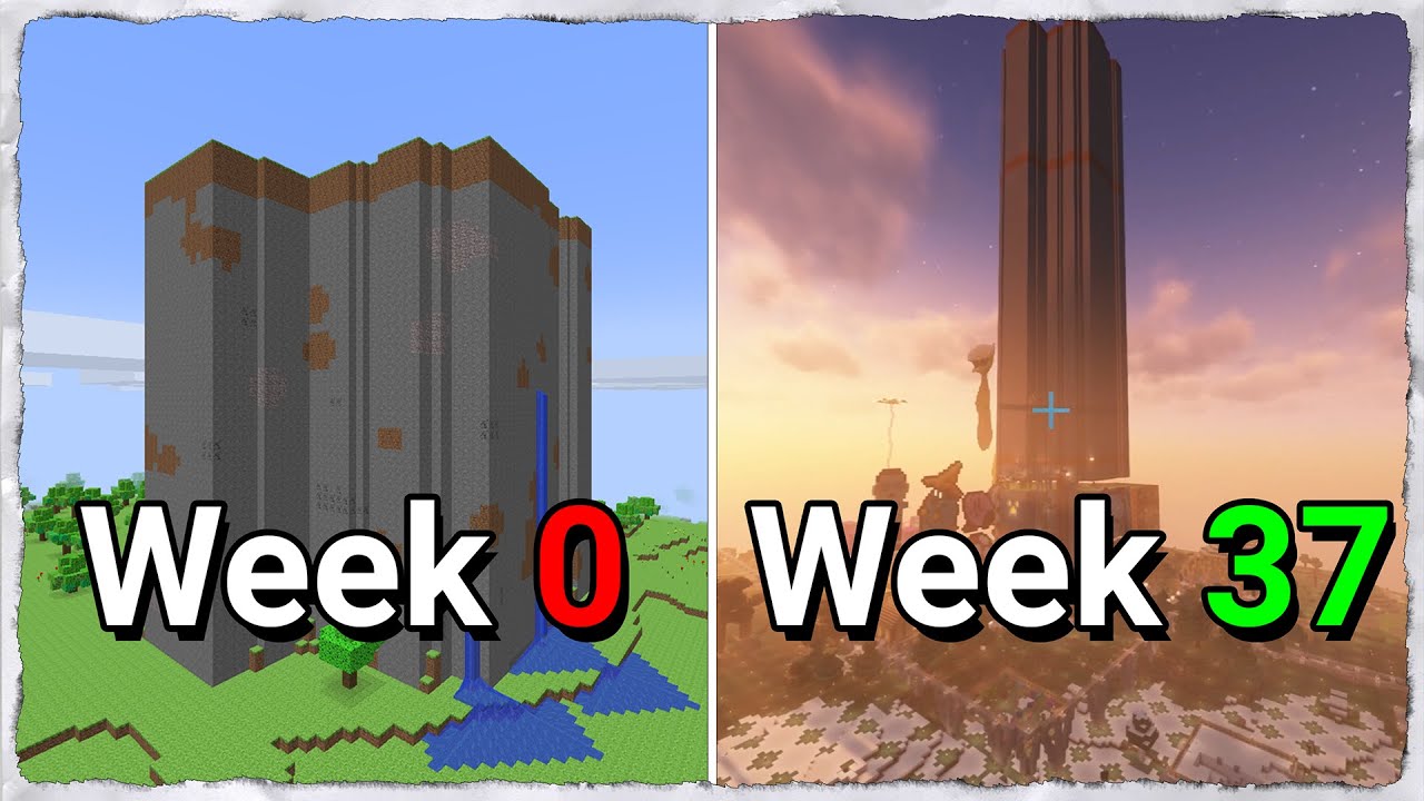We played Minecraft for 37 weeks. Here's what our world looks like!