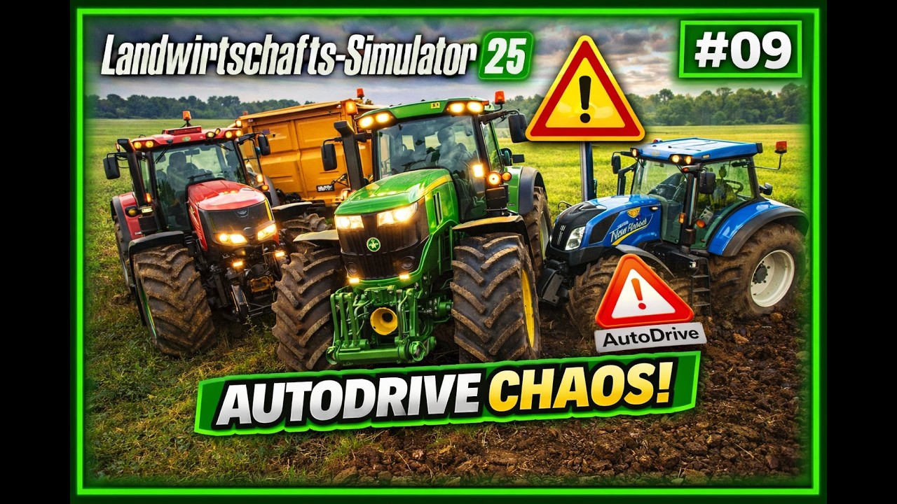 Landwirtschafts-Simulator 25 – Mega Farm #09: Probleme mit AutoDrive! 🚜⚠️