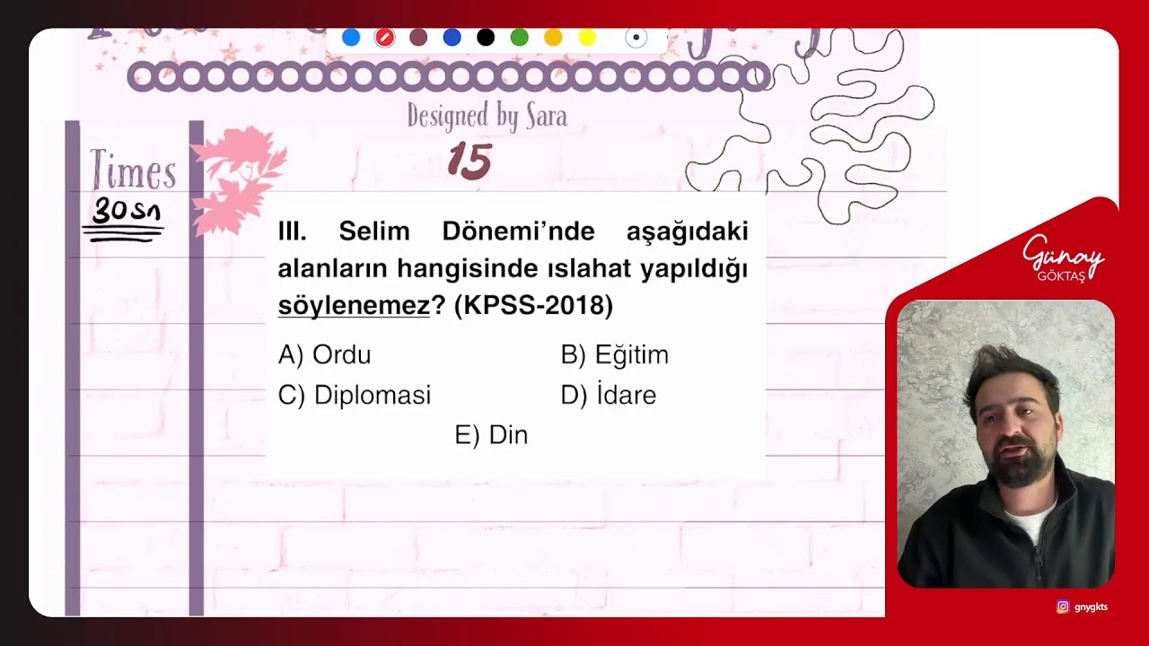 Çıkmış Soru Çözümü Osmanlı Devleti Kültür ve Medeniyeti 4