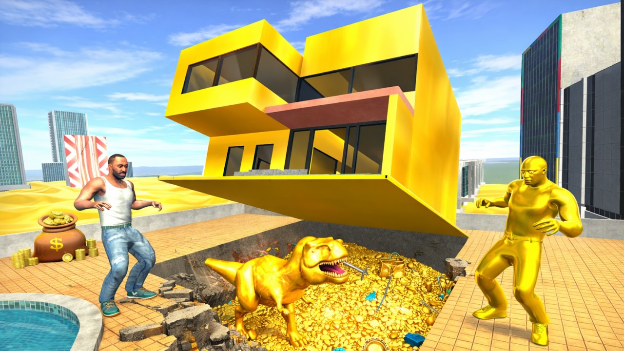 Franklin Change House to Golden House in Indian Bike Driving 3D