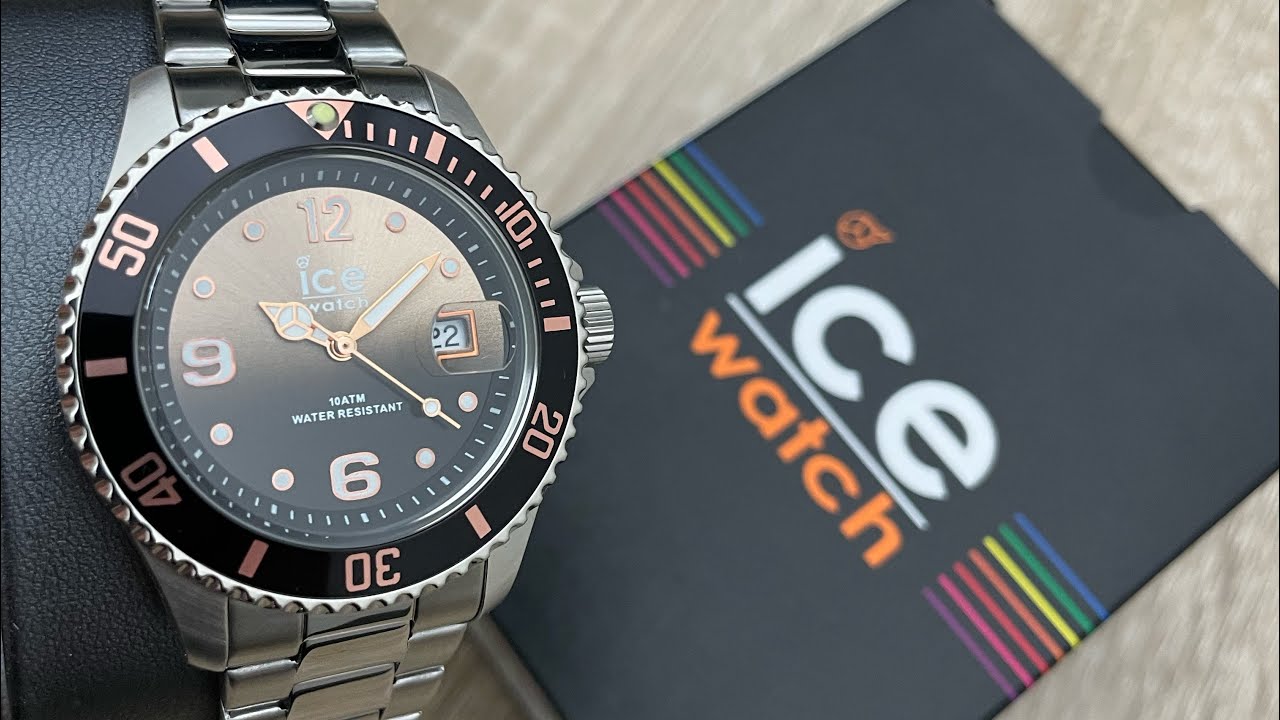 Ice Watch Quartz Brown Dial Stainless Steel Unisex Watch 016768 (Unboxing) @UnboxWatches