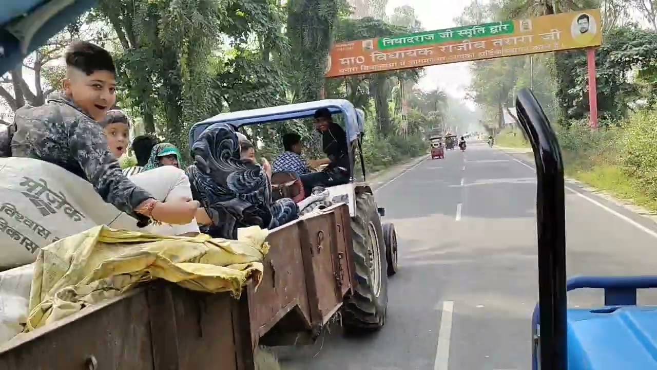 Tigri mela jate hua sare tractor ki banai rail 💪🚜