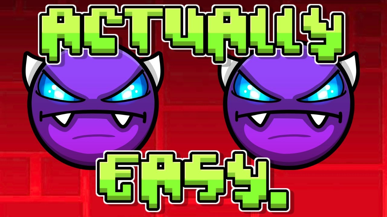 The ACTUAL Easiest Demons in Geometry Dash