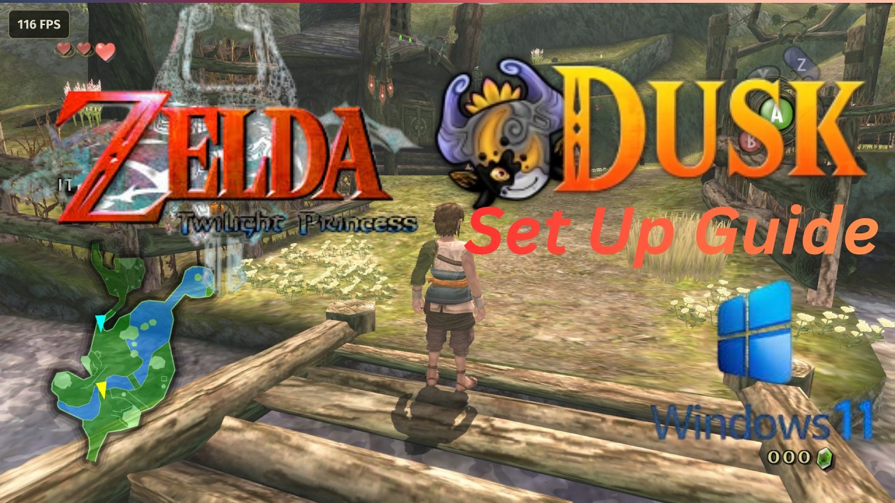 Legend Of Zelda Twilight Princess Dusk (WIndows PC)Set Up And Gameplay