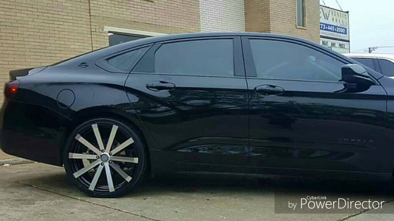 2015 Chevy Impala LS on 22 Ellure VW12 with Forgioto Tires 255/30/22