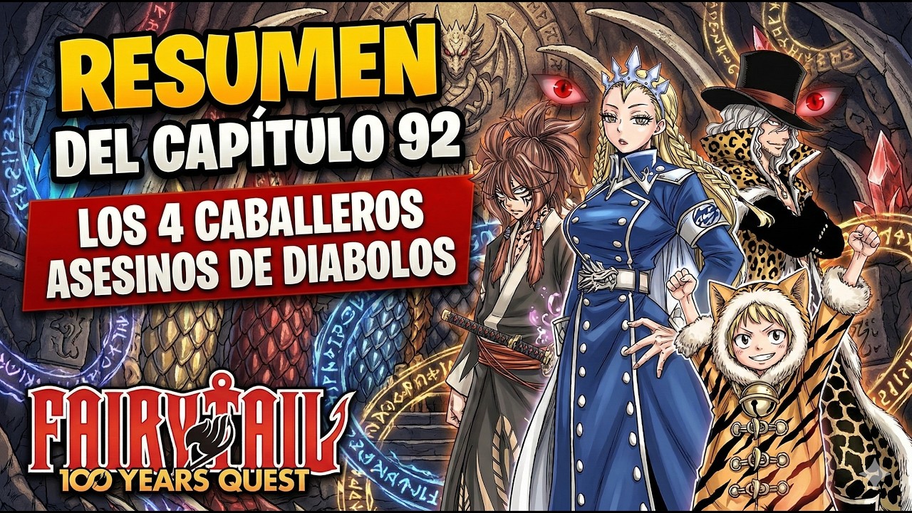 Resumen del Capítulo 92 del Manga de Fairy Tail 100 Years Quest || ¡Diabolos y el Sexto Dragón!
