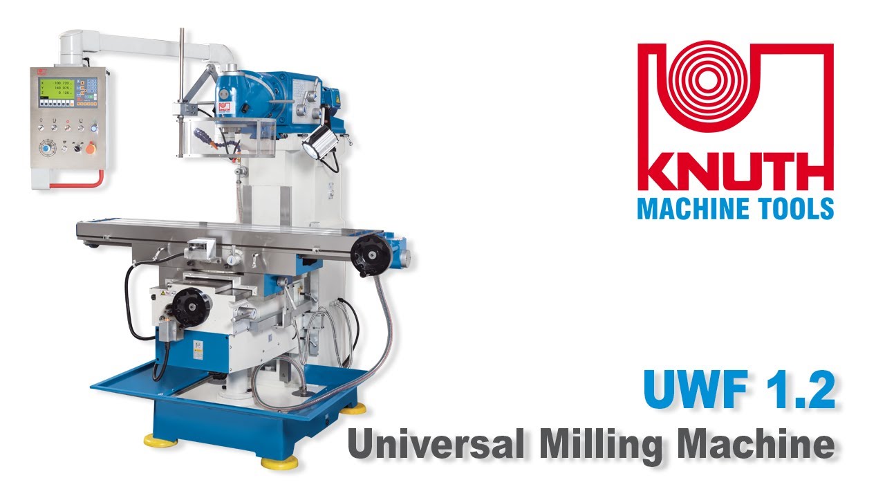 KNUTH UWF 1.2 - Compact universal milling machine with large work space