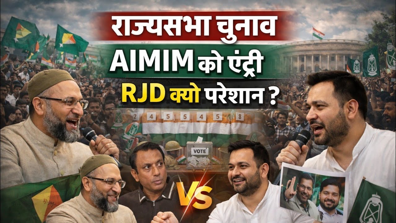 राज्यसभा चुनाव AIMIM की एंट्री RJD क्यों परेशान?