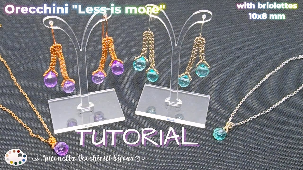 Ti spiego come fare gli orecchini "Less is More" da abbinare alla collana!