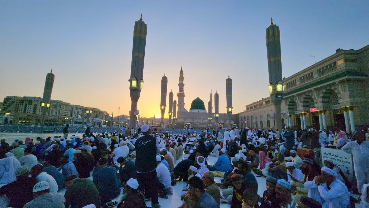 Today Is The 9th Of Ramadan At Masjid Nabawi Live 4K Madinah Salam, Prophet's Grave, Iftar, Maghrib
