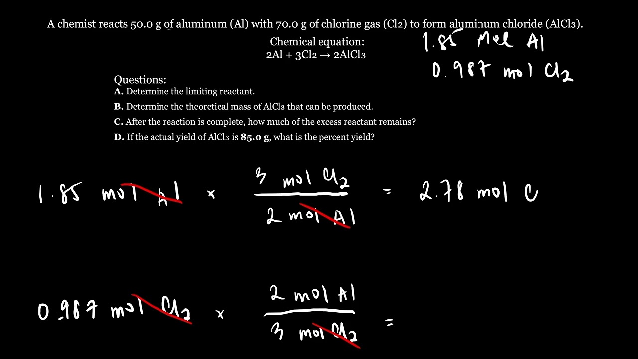 Physical Science - Limiting Reactant & Percent Yield