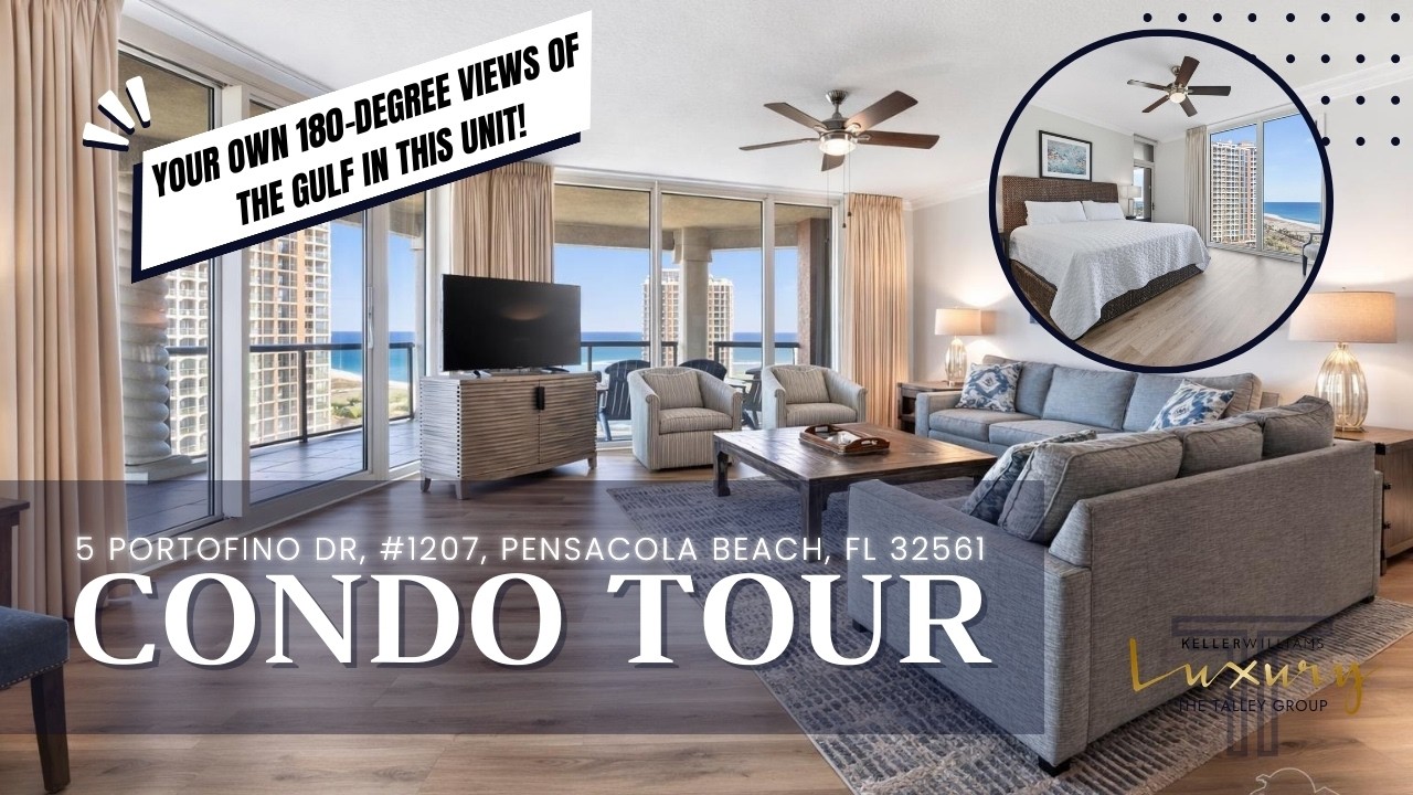 5 Portofino Dr, Unit 1207 | 3 Bedroom Luxury Condo Unit in Pensacola Beach for Sale! | Condo Tour