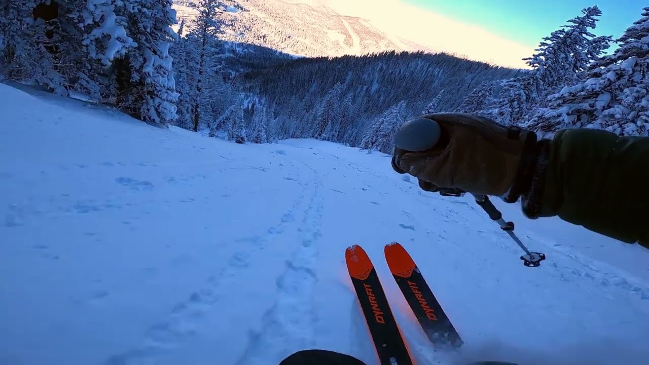 A lap on Teton Pass - backcountry ski touring
