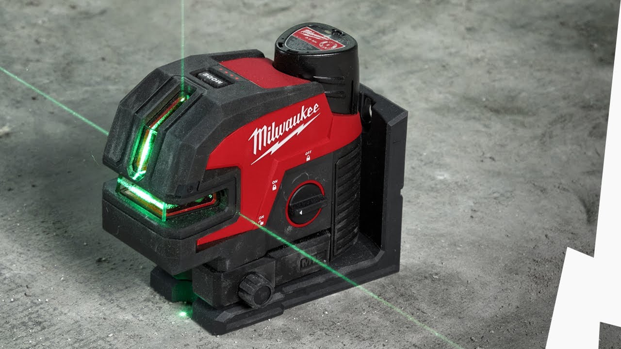 MILWAUKEE® M12™ Green Cross Line Laser with 4 Points