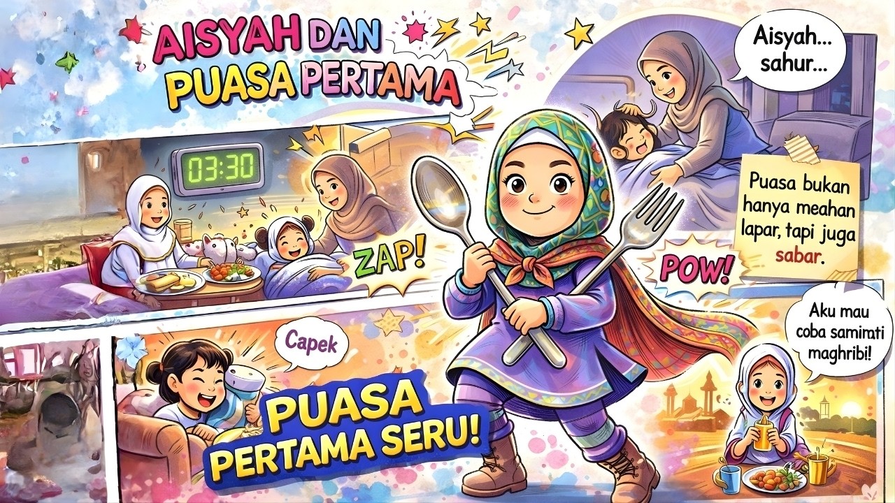 Aisyah dan Misi Puasa pertama | Kisah Teladan Nabi | Cerita Islami | Cerita Anak Muslim