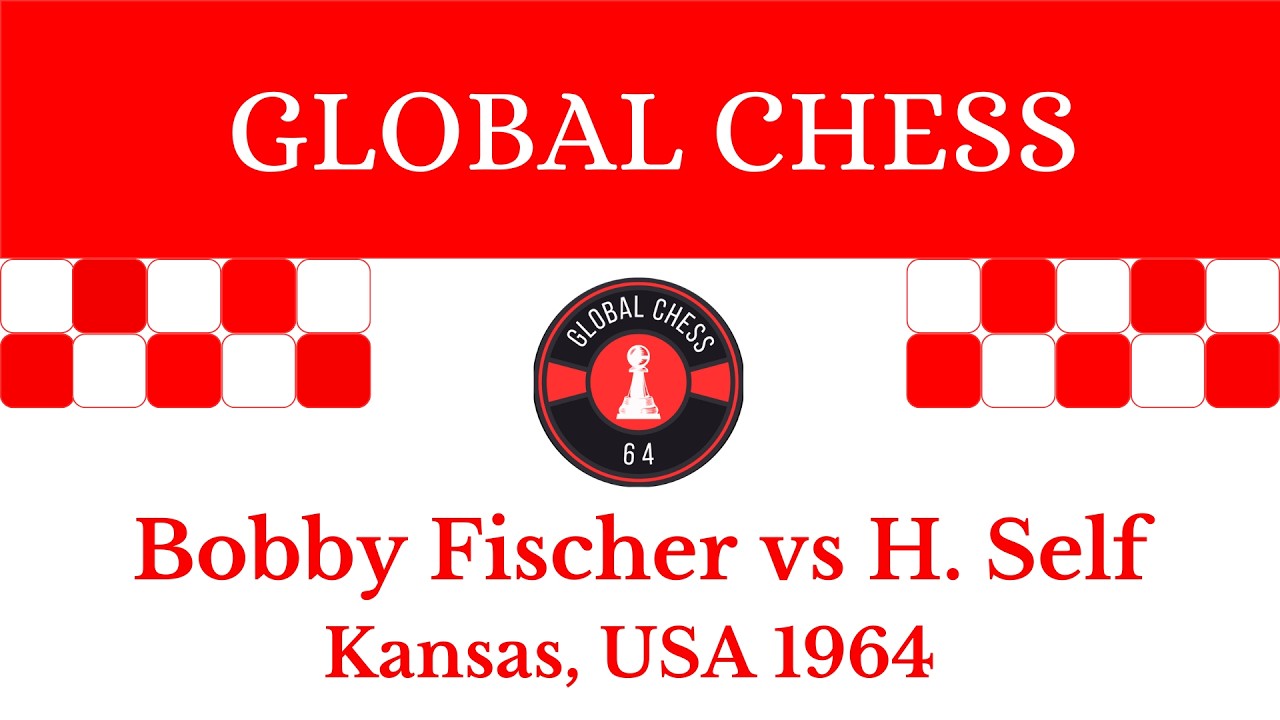 Bobby Fischer vs H. Self. Kansas, USA 1964