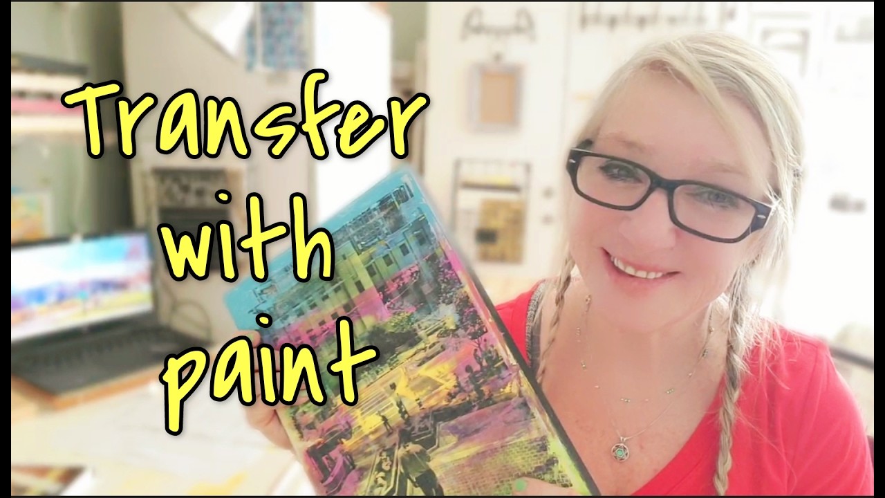 How we can photo transfer with acrylic paint!