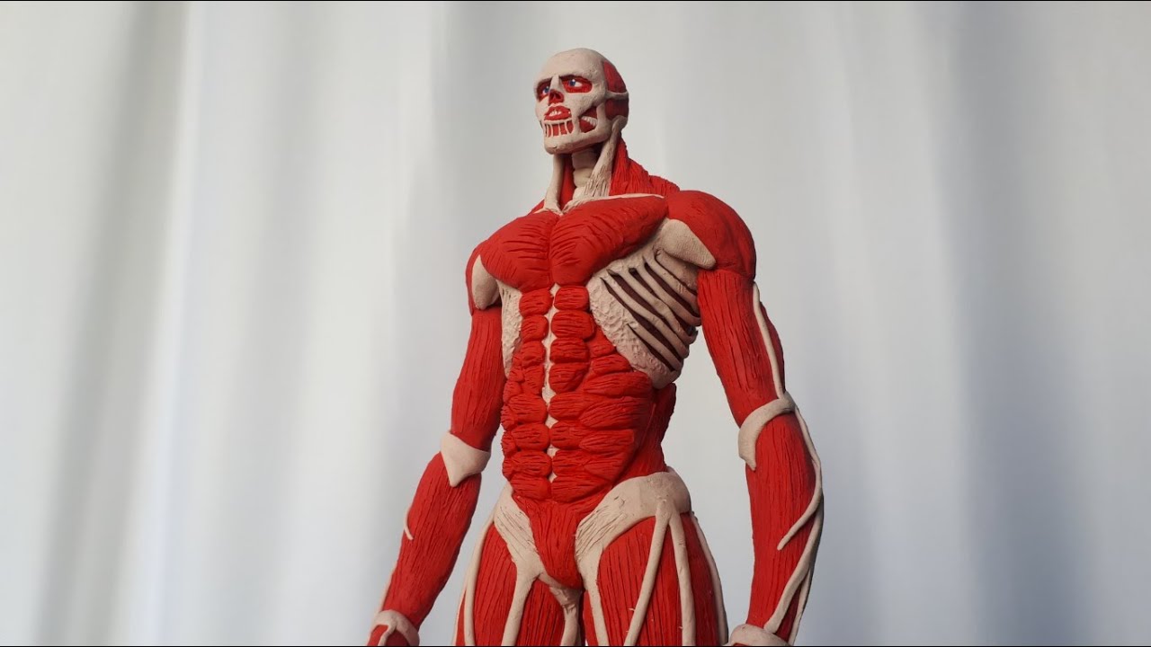 006. Escultura en plastilina - Armin Arlert, Titán Colosal -  Shingeki no Kyojin, temporada final.