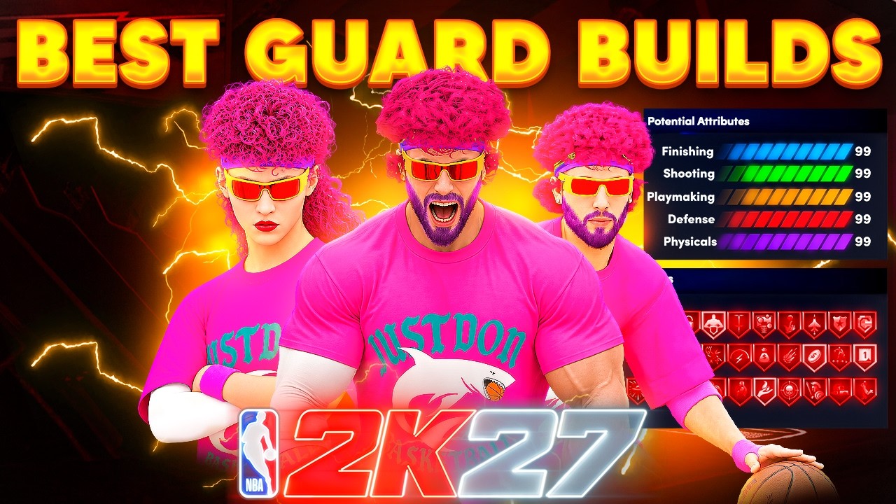 THESE ARE THE 3 BEST GUARD BUILDS on NBA 2K27! BEST BUILDS NBA 2K27