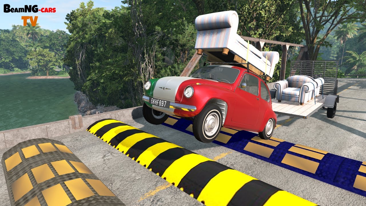 Cars vs Massive Speed Bumps #103 - BeamNG.drive | BeamNG-Cars TV