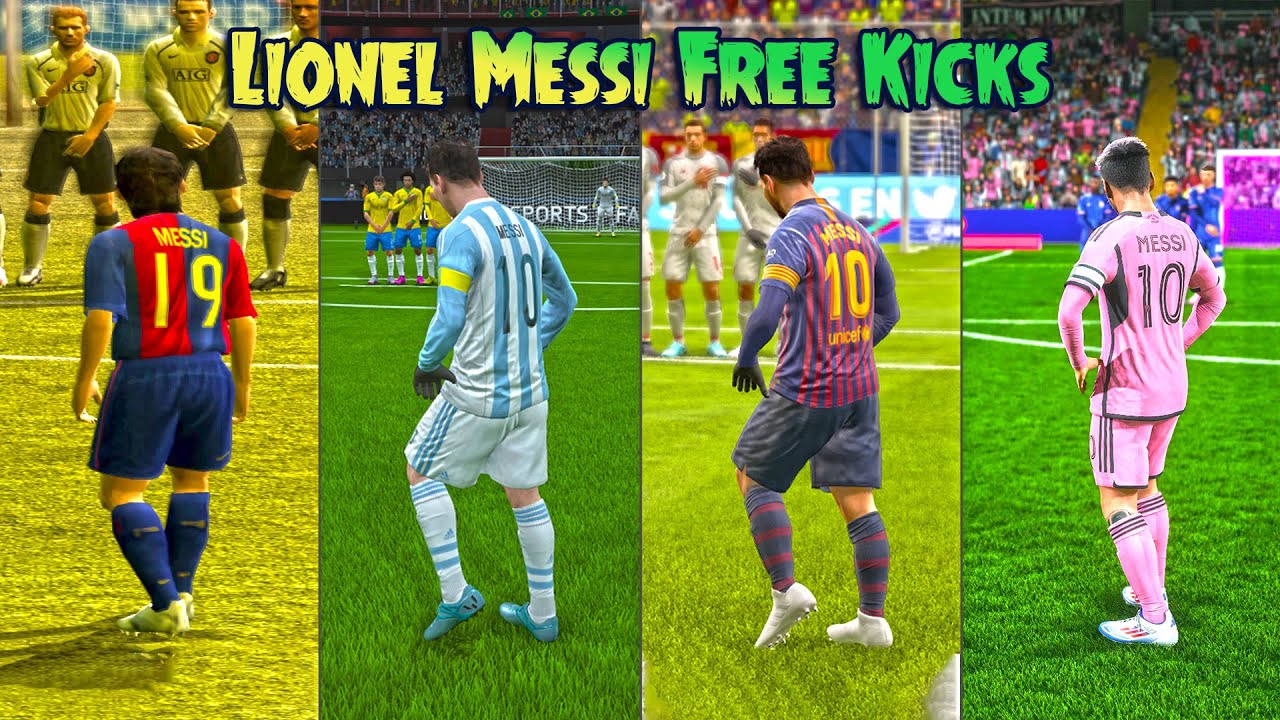 LIONEL MESSI Free Kicks From FIFA 2006 to 2025