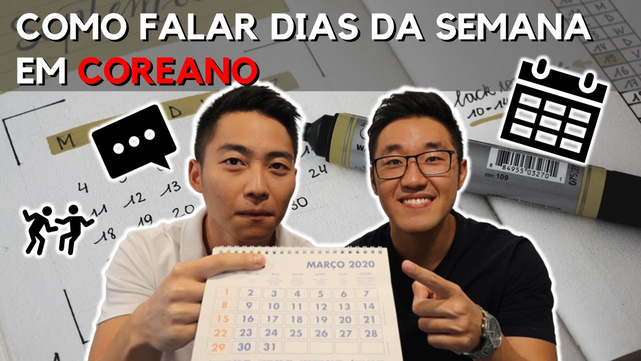 AULA 23 | DIAS DA SEMANA EM COREANO | COREANOS MIB