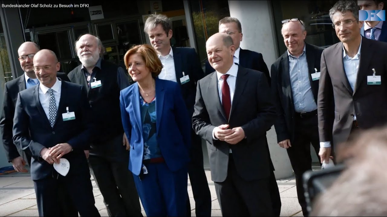 Bundeskanzler Olaf Scholz zu Besuch im DFKI