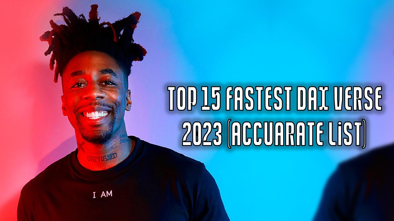 TOP 15 FASTEST DAX RAP VERSE 2023 (accurated list)