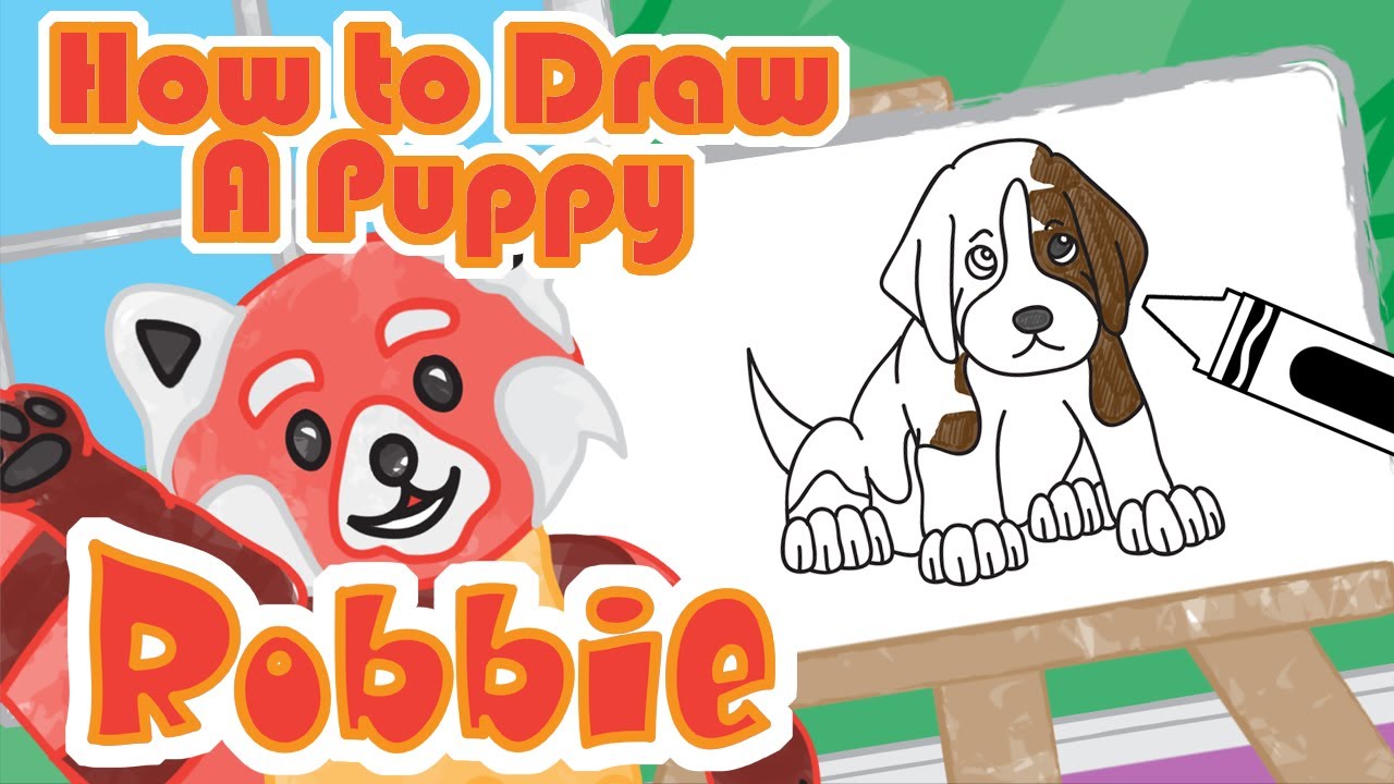 How to Draw a Cute Beagle Puppy | Robbie the Red Panda | Tanimated Toys