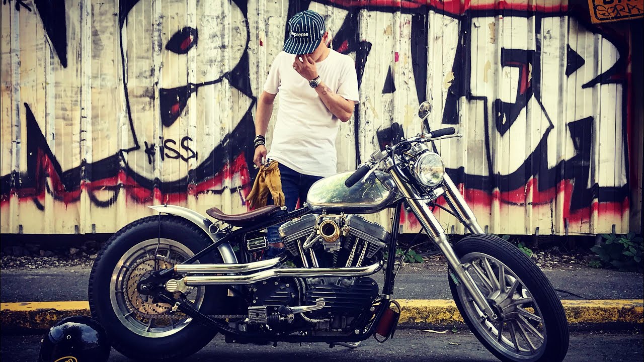 Présentation de Thérèse ! Harley Davidson sportster rigide iron 883 to 1200 potato sound