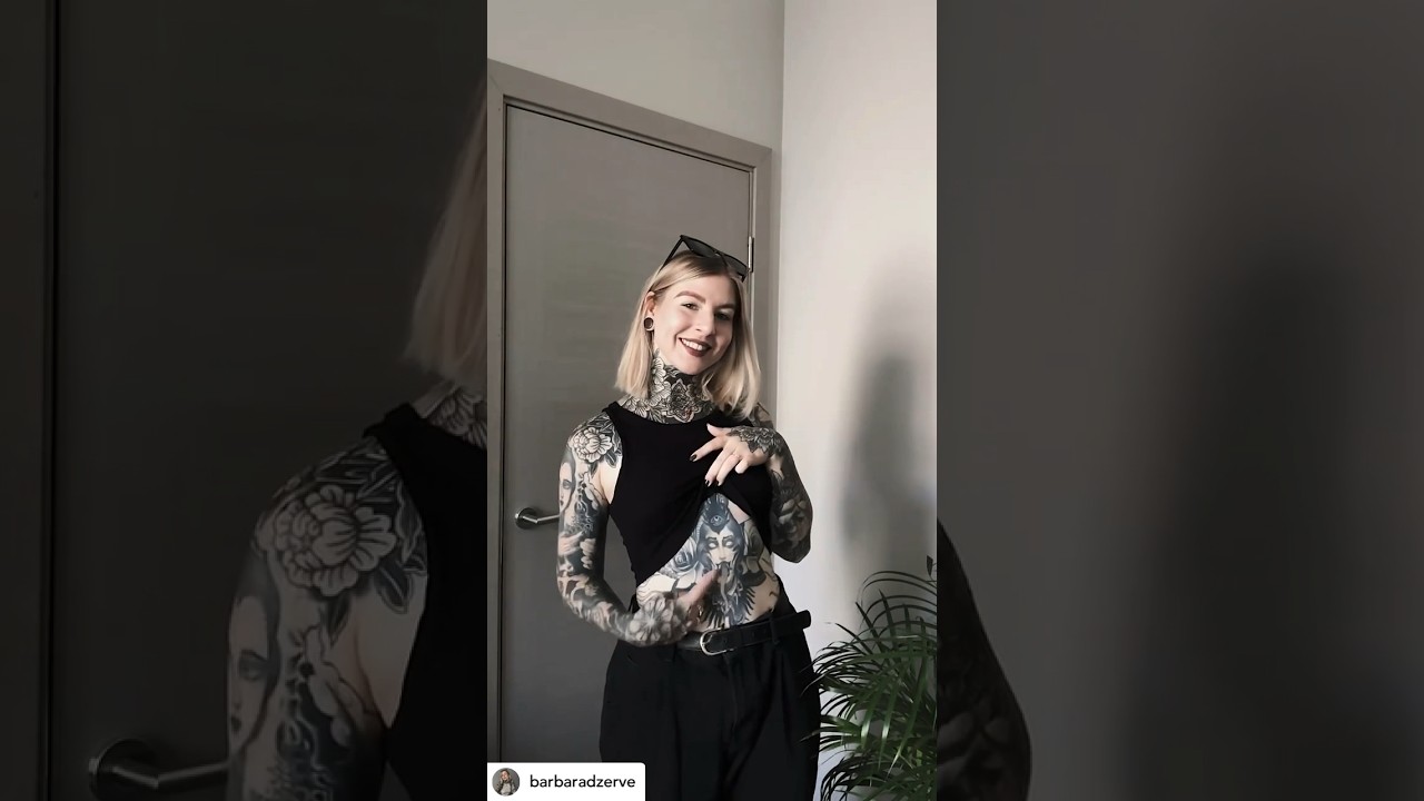 TATTOO TOUR With Beautiful Tattoo Model: @barbaradzerve