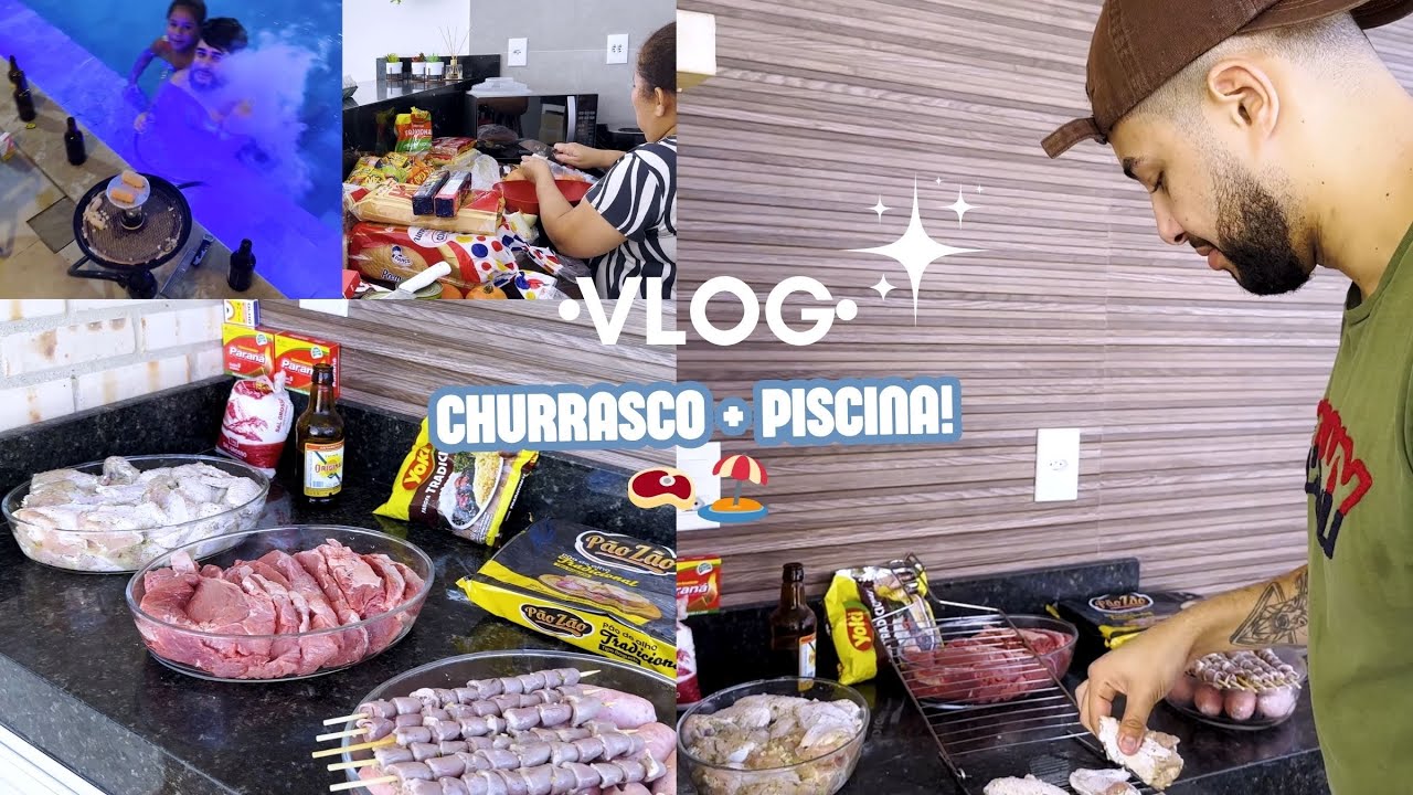 Churrasco + Piscina = O Dia PERFEITO! 🍖💦 Vlog Real e Divertido