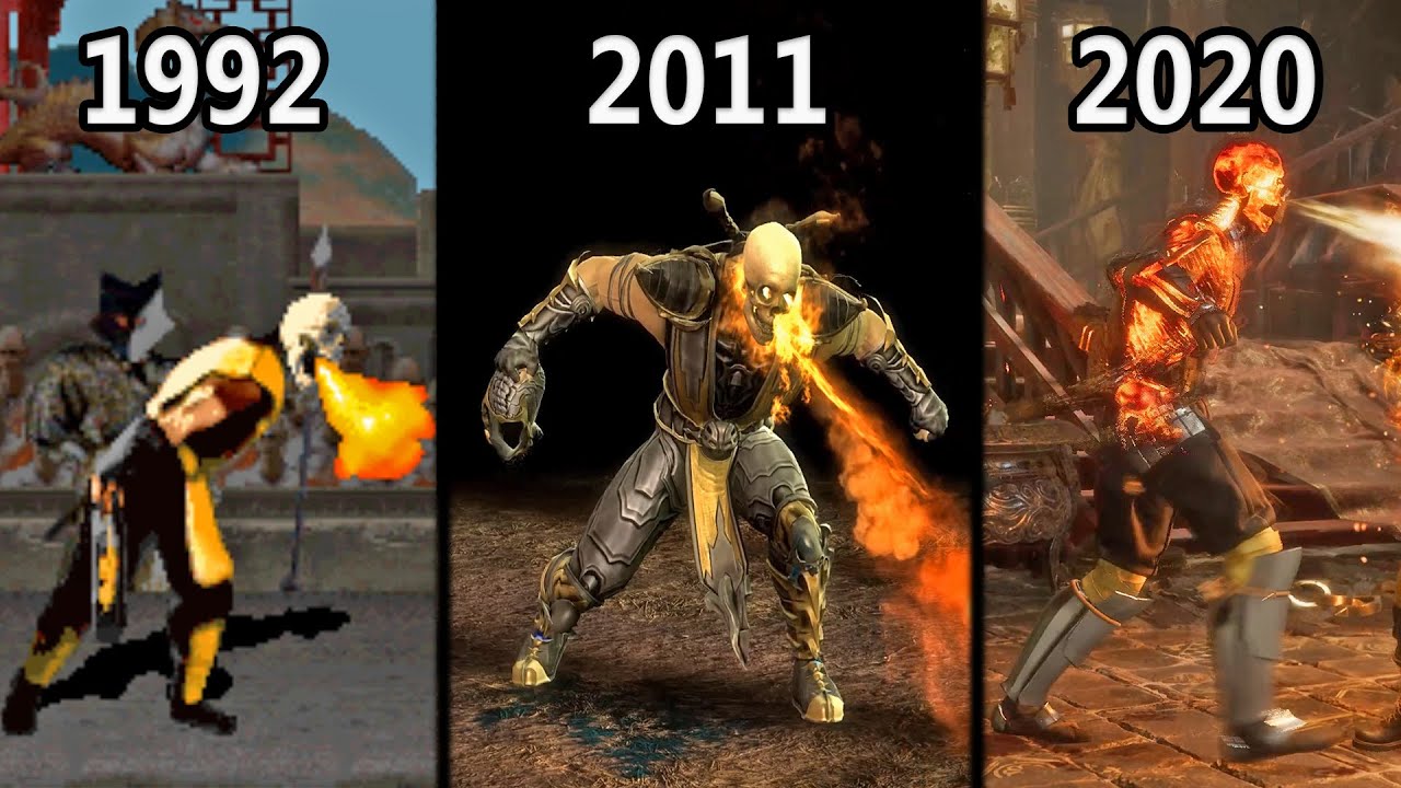 Evolution of Scorpion's Fire Breath (1992-2020)