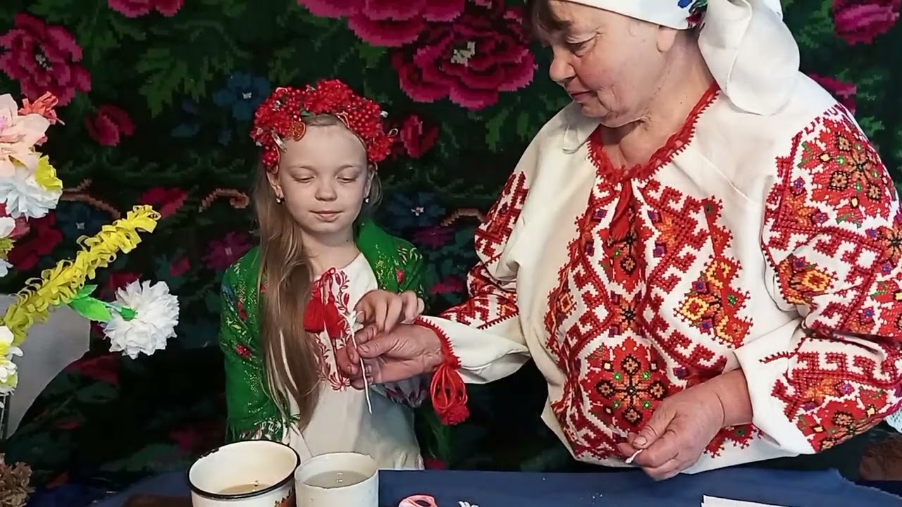 Техніка виготовлення весільного воскового вінка в с. Червона Поляна
