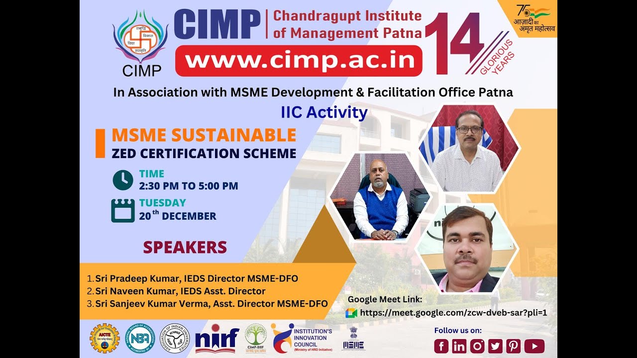 MSME SUSTAINABLE ZED CERTIFICATION SCHEME