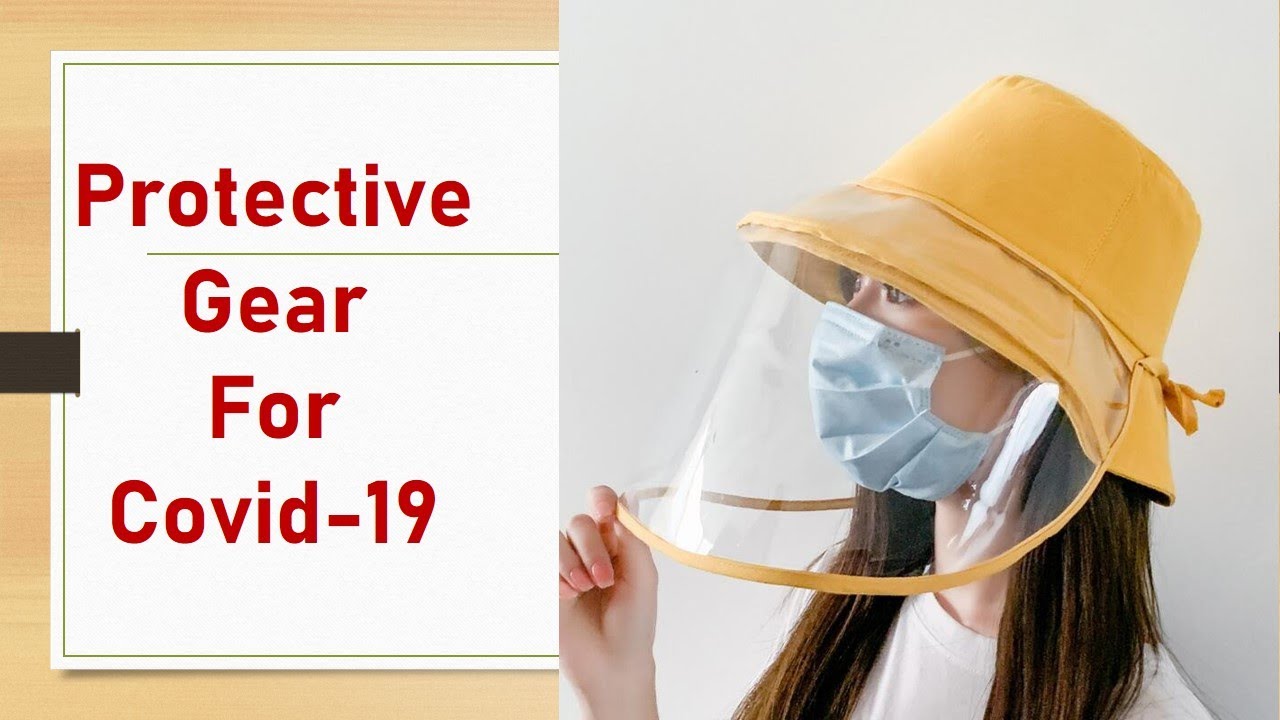 Women Bucket Hat Removable Protective Hat Face Shield Clear Visor Transparent Mask