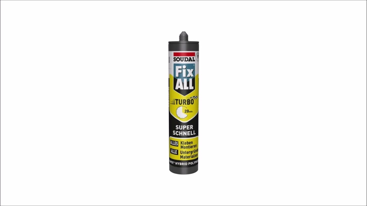 Soudal Fix All Turbo weiss 290ml Montagekleber Dichtstoff Konstruktion Kleber